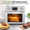 image:imageNutriChef 26QT Air Fryer Oven  Countertop Convection Toaster amp Air Fryer  360 Rotisserie Feature  10 Digital Presets  Includes Drip Tray Air Frying Basket amp Bake Rack 15x16x14  Stainless Steel
