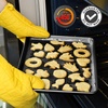 image:imageNutriChef 2Piece XL Mega Cookie Sheet Baking Pans Set  22 x 16 Nonstick Carbon Steel Oven Tray Dishwasher Safe Stackable Bakeware  Perfect for Cookies and Sheet Meals 4 PACK 8 Pans