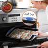 image:imageNutriChef 6Piece Baking Pan Set  Carbon Steel Stackable Bakeware with Blue Silicone Handles amp Nonstick Coating Includes Cookie Sheets Roaster Pan with Lid Loaf Pan and 12 Cup Muffin Pan GrayGray