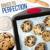image:imageNutriChef 6Piece Baking Pan Set  Carbon Steel Stackable Bakeware with Blue Silicone Handles amp Nonstick Coating Includes Cookie Sheets Roaster Pan with Lid Loaf Pan and 12 Cup Muffin Pan GrayBlack
