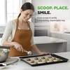 image:imageNutriChef Black Baking Pan Extra Large Cookie Sheet for Baking and Roasting Nonstick Bakeware for Roasting Even Heat Distribution WarpResistant Easy to Clean Oven Safe amp Dishwasher Safe