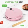 image:imageNutriChef Countertop Pizza Maker  1500W NonStick Electric Pizza Cooker  Make 12 Personal Pizzas Eggs Toast amp More  CoolTouch Handles Compact amp SpaceSaving  Temp Range 175400F  RedPink
