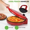 image:imageNutriChef Countertop Pizza Maker  1500W NonStick Electric Pizza Cooker  Make 12 Personal Pizzas Eggs Toast amp More  CoolTouch Handles Compact amp SpaceSaving  Temp Range 175400F  RedRed