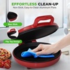 image:imageNutriChef Countertop Pizza Maker  1500W NonStick Electric Pizza Cooker  Make 12 Personal Pizzas Eggs Toast amp More  CoolTouch Handles Compact amp SpaceSaving  Temp Range 175400F  RedRed