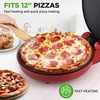 image:imageNutriChef Countertop Pizza Maker  1500W NonStick Electric Pizza Cooker  Make 12 Personal Pizzas Eggs Toast amp More  CoolTouch Handles Compact amp SpaceSaving  Temp Range 175400F  RedRed