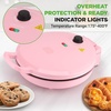 image:imageNutriChef Countertop Pizza Maker  1500W NonStick Electric Pizza Cooker  Make 12 Personal Pizzas Eggs Toast amp More  CoolTouch Handles Compact amp SpaceSaving  Temp Range 175400F  RedPink