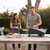 image:imageNutriChef Outdoor Pizza Oven with 360 Rotating Pizza Stone  Adjustable Heat Control Dial Includes Pizza Peel Stone amp Regulator with Hose  Cooks 12 Pizza in 60 seconds  252 x 161 x 14 INLong Handle