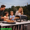 image:imageNutriChef Outdoor Pizza Oven with 360 Rotating Pizza Stone  Adjustable Heat Control Dial Includes Pizza Peel Stone amp Regulator with Hose  Cooks 12 Pizza in 60 seconds  252 x 161 x 14 INLong Handle