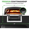 image:imageNutriChef Outdoor Pizza Oven with 360 Rotating Pizza Stone  Adjustable Heat Control Dial Includes Pizza Peel Stone amp Regulator with Hose  Cooks 12 Pizza in 60 seconds  252 x 161 x 14 INNo Handle