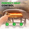 image:imageNutriChef Outdoor Pizza Oven with 360 Rotating Pizza Stone  Adjustable Heat Control Dial Includes Pizza Peel Stone amp Regulator with Hose  Cooks 12 Pizza in 60 seconds  252 x 161 x 14 INShort Handle