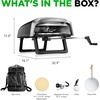 image:imageNutriChef Outdoor Pizza Oven with 360 Rotating Pizza Stone  Adjustable Heat Control Dial Includes Pizza Peel Stone amp Regulator with Hose  Cooks 12 Pizza in 60 seconds  252 x 161 x 14 INLong Handle