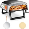 image:imageNutriChef Outdoor Pizza Oven with 360 Rotating Pizza Stone  Adjustable Heat Control Dial Includes Pizza Peel Stone amp Regulator with Hose  Cooks 12 Pizza in 60 seconds  252 x 161 x 14 INShort Handle