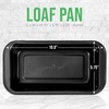 image:imageNutriChef 10 NonStick Loaf Pan  Large Premium Carbon Steel Baking Pan for Bread Meatloaf amp More  Dishwasher Safe BlackOne size Pack of 2