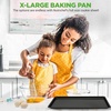 image:imageNutriChef 16Piece Baking Pan Set NonStick Cookie Sheet Bakeware Durable FoodGrade Metal EasytoClean Oven Trays Dishwasher Safe Includes 8 Large 157 amp 8 Medium Pans 134 Blue DiamondBlack
