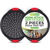 image:imageNutriChef 2Piece 13Inch Pizza Tray and 3Piece NonStick Kitchen Oven Baking Pan Set