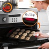 image:imageNutriChef 2Piece Nonstick Baking Pan Set  Carbon Steel Cookie Sheet wRed Silicone Grip Handles  Durable HeavyDuty Bakeware for Even Heat Distribution  Oven Safe Easy Cleanup  BlackBlack