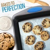 image:imageNutriChef 2Piece Nonstick Baking Pan Set  Carbon Steel Cookie Sheet wRed Silicone Grip Handles  Durable HeavyDuty Bakeware for Even Heat Distribution  Oven Safe Easy Cleanup  BlackGray