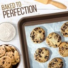 image:imageNutriChef 2Piece Nonstick Cookie Sheets  Medium amp Large Size Steel Kitchen Oven Bakeware  Smooth NonStick Commercial Grade Baking Trays w Rimmed Border  Easy to Clean Champagne Gold