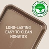 image:imageNutriChef 2Piece Nonstick Cookie Sheets  Medium amp Large Size Steel Kitchen Oven Bakeware  Smooth NonStick Commercial Grade Baking Trays w Rimmed Border  Easy to Clean Champagne Gold