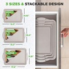 image:imageNutriChef 3Piece Baking Pan Set  Premium Nonstick Carbon Steel Bakeware w Silicone Handles  Includes Large Medium amp Small Pans for Baking amp Roasting  PFOA PFOS PTFE Free  BlackCream Marble