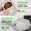 image:imageNutriChef 3Piece Baking Pan Set  Premium Nonstick Carbon Steel Bakeware w Silicone Handles  Includes Large Medium amp Small Pans for Baking amp Roasting  PFOA PFOS PTFE Free  BlackCream Marble