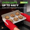 image:imageNutriChef 3Piece Baking Pan Set  Premium Nonstick Carbon Steel Bakeware w Silicone Handles  Includes Large Medium amp Small Pans for Baking amp Roasting  PFOA PFOS PTFE Free  BlackCream Marble