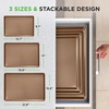 image:imageNutriChef 3Piece Nonstick Cookie Sheets  Durable Metal Baking Pans in 3 Sizes Oven Safe up to 450F Stylish Metallic Finish Versatile Kitchen Bakeware for Cookies Cakes amp More
