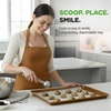image:imageNutriChef 3Piece Nonstick Cookie Sheets  Durable Metal Baking Pans in 3 Sizes Oven Safe up to 450F Stylish Metallic Finish Versatile Kitchen Bakeware for Cookies Cakes amp More