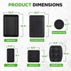 image:imageNutriChef 8Piece Stackable Bakeware Set  Carbon Steel NonStick Baking Pan Set  Includes Sheet Muffin Round Loaf Square Cake amp Deep Pans  No PFOA amp PFOS  Oven Safe to 450 F  Marble CreamBlack Marble