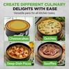 image:imageNutriChef 9 Inch Nonstick Cheesecake Springform Cake Pan  Stainless Steel Clasp amp Removable Bottom  Durable Stainless Steel Cheesecake Pan  Easy to Clean  Includes 100 Parchment Papers  BlackSingle