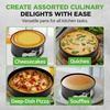 image:imageNutriChef 9 Inch Nonstick Cheesecake Springform Cake Pan  Stainless Steel Clasp amp Removable Bottom  Durable Stainless Steel Cheesecake Pan  Easy to Clean  Includes 100 Parchment Papers  BlackSet of 3