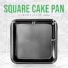 image:imageNutriChef 9 Nonstick Square Cake Pan  Heavy Duty Carbon Steel Baking Tray for Kitchen Oven  Bakeware for Cakes Cookies Brownies amp More  PFOS PFOA PTFEFree Dishwasher Safe