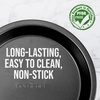 image:imageNutriChef 9Inch Round Cake Pan  Nonstick Carbon Steel Baking Pan w Even Heating for Uniform Baking  Dishwasher Safe Bakeware BlackBlack