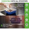 image:imageNutriChef 9x5 Enameled Cast Iron Loaf Pan with Lid EnamelCoated Baking Loaf Pan for Sourdough Oven Safe Nonstick Bread Pan with Silicon Gloves Dishwasher Safe RedBlue