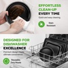 image:imageNutriChef Baking Mould Set Black  Baking Tray Casserole Dish Muffin Baking Tin Bread Baking Tin NonStick Carbon Steel Oven Safe up to 230C Dishwasher Safe Stackable  Square amp Round Baking