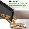 image:imageNutriChef Baking Mould Set Black  Baking Tray Casserole Dish Muffin Baking Tin Bread Baking Tin NonStick Carbon Steel Oven Safe up to 230C Dishwasher Safe Stackable  Square amp Round Baking