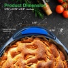 image:imageNutriChef Blue Silicone Handles  Flexible Design for Nonstick Carbon Steel Bakeware Pans  Compatible with Model NCBK10S