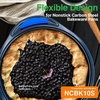 image:imageNutriChef Blue Silicone Handles  Flexible Design for Nonstick Carbon Steel Bakeware Pans  Compatible with Model NCBK10S