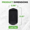 image:imageNutriChef Loaf Pans Set of 4  NonStick Premium Bread Pans Quick amp Even Heat Distribution  Oven Safe To 450 F  No PFOA PFOS amp PTFEs  Food Grade Carbon Steel  1161 x 598 x 256 Inches Black4 pack