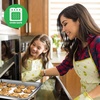 image:imageNutriChef Non Stick Baking Sheets Cookie Pan Aluminum Bakeware Professional Quality Kitchen Cooking NonStick Bake Trays with Silver Coating Inside and Outside 1 Pair of Pans