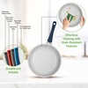 image:imageNutriChef Non Stick Cookware with Baking Pans Set 20 Piece  Complete kitchen set with pots pans bakeware utensils and tempered glass lids in durable aluminum with easyclean designBlue
