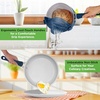 image:imageNutriChef Non Stick Cookware with Baking Pans Set 20 Piece  Complete kitchen set with pots pans bakeware utensils and tempered glass lids in durable aluminum with easyclean designBlue