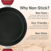 image:imageNutriChef NonStick Casserole with Lid  HighQualified Kitchen Cookware with SeeThrough Tempered Glass Lids 5 Quart Works with Model NCCWA13RD