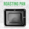 image:imageNutriChef Nonstick Baking Pan  14 x 10 Rectangular Carbon Steel Baking Tray  Premium Bakeware for Brownies Cakes Lasagna amp More  Dishwasher Safe Black