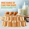 image:imageNutriChef Pandora Fluted Cake Pan Extra Thick NonStick Aluminum Baking Pan Even Baking and Browning Oven Safe PFOA Free Perfect for Cakes Bread and MoreMarquise