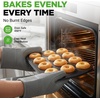 image:imageNutriChef Variety 2 Pack Full amp Mini Donut Pan for Baking  One 12Cavity Mini Donut Pan amp One 6Cavity Full Size Donut Pan for Baking  Carbon Steel Bagel Molds  Oven Safe Up To 450F  Black