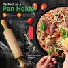 image:imageNutriChefKitchen 6 pcs Red Silicone Handles Anti Slip Flexible Design for Nonstick Carbon Steel Bakeware Pans Dishwasher Safe Protects Hands from Hot Cast Iron Handle or Microwave Dish