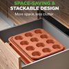 image:imageNutrichef 10Piece Baking Mould Set NonStick Coating Springform Set Heat Resistant Dishwasher Safe and Stackable Includes Muffin Tray Pizza Tray Springform Tin etc Baking Set for the Oven