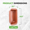image:imageNutrichef 98inch Copper Bread Loaf Pan NonStick Coated Layer Surface Great for Food Preparation Serving Pastry Dessert Baking Used for Model Number NCBSCC54
