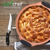 image:imageNutrichef Non Stick Round Cake Pan Commercial Grade Metal Bakeware with Silicone Handles LongLasting EasytoClean Dishwasher Safe PFOA PFOS PTFE Free Ideal for Baking Ovens 97 Inch